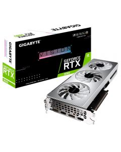 Placa de Vídeo RTX 3060 VISION OC 12G Gigabyte GeForce 12GB GDDR6 RGB Fusion Ray Tracing Metal Back Plate